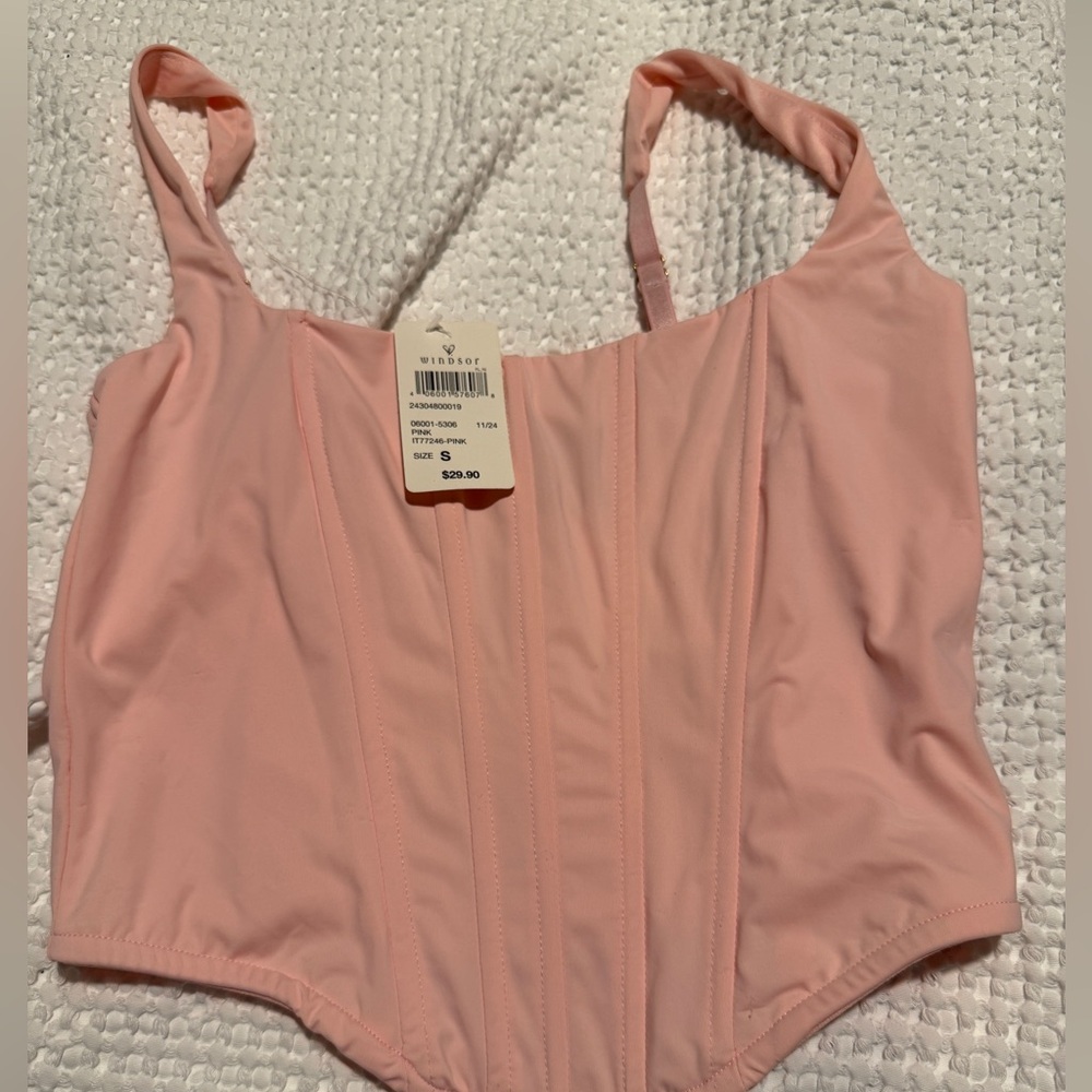 Windsor Soft Pink Bustier Tank